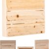 6 Pack | Square Wood Panels for Crafts, Painting, Engraving & Home Decor | Rustic Wooden Signs for DIY Art Projects - 6.25x6.25 Inches